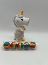 Hog Wild White Unicorn Popper Foam Ball Launcher Age 4 Toy LGBTQ Pride