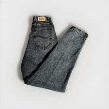 Vtg Lee Jeans Size 10 High Waisted 80s Mom Stone Wash Jeans Made in USA Union