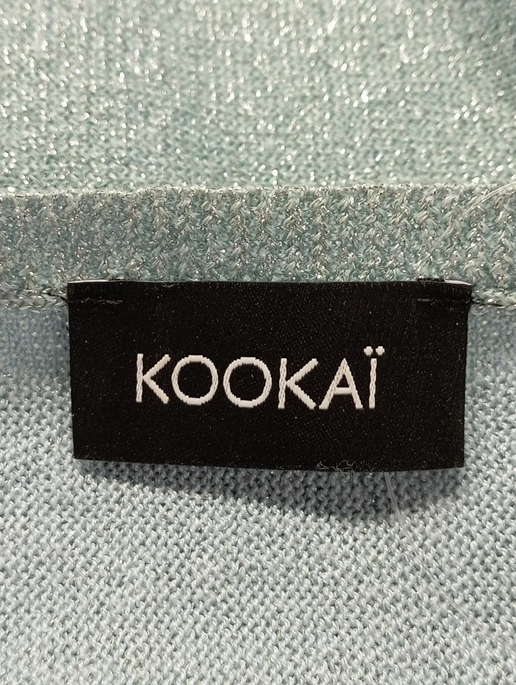 Kookaï Pull Femmes Bleu Glamour Paillettes (EU 36, INT S) - Photo 3/3