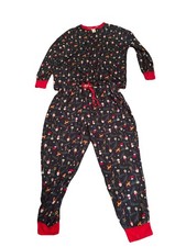 Members mark Holiday fleece pajama set Navy Holiday Details extra large