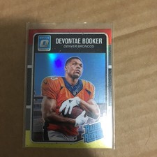 Devontae Booker RC 2016 Optic Red Yellow RR #166 Denver Broncos Rookie Giants