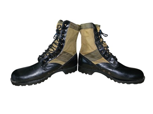 Rothco schwarz/grün Leder & Canvas Kampf Militär Dschungel Stiefel Herren Größe 10R - Bild 5 von 9