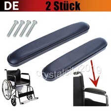 2 tlg Armlehne Rollstuhl-Armpolster Verschlei&szlig;fest Mit Schrauben F&uuml;r Rollst&uuml;hle