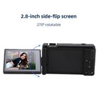 Black 5K Digital Camera For Photography 80MP HD 18X Digital Zoom Mirrorless SG