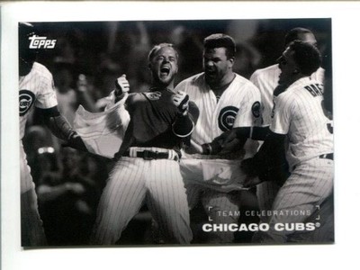 2019 Topps On Demand Black & White Online Exclusive Team Celebrations Cubs  