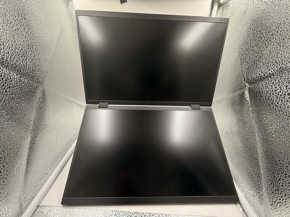 UPERFECT Dual UStation 15.6" Folding Monitor Dual Portable Display W Stand - Image 4 of 4