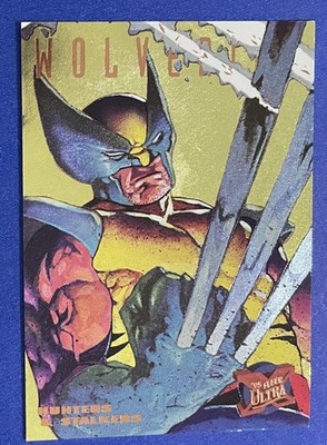 1995 Fleer Ultra X-Men Hunters and Stalkers # 7 Wolverine Gold