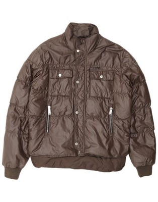 Dsquared Mens Zip Padded Padded Jacket IT 48 Medium Brown Designer BZ08