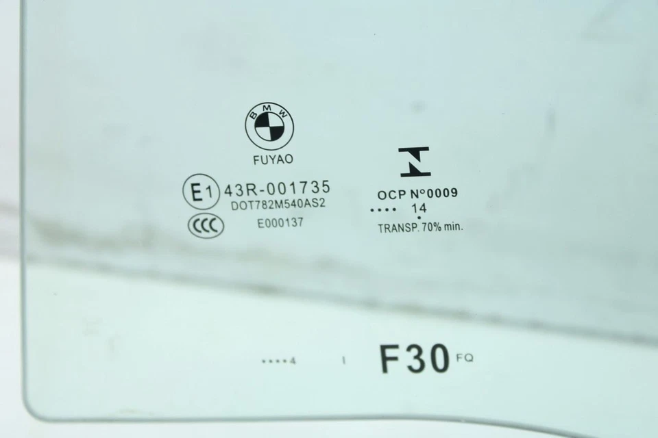 BMW 328I xDrive 2013-2016 SULEV puerta trasera izquierda ventana vidrio 51357259819 OEM Foto 4 de 4