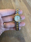 Vintage Seiko Sports 50 Watch Women Two Tone Date 50M 7N82-0261 FREE SHIPPING