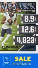 2021 Score #NL8 Deshaun Watson Next Level Stats Red