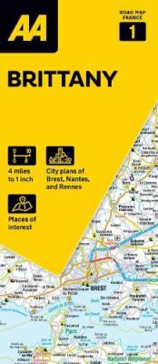 AA Road Map Brittany (Map) AA Road Map France (UK IMPORT)