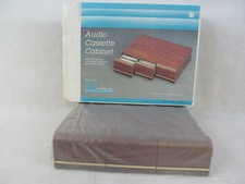 Vintage Audio Cassette Storage Cabinet, 3 Drawer / Holds 42 Tapes NOS New In Box