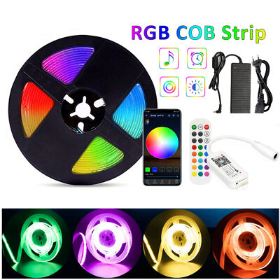 COB LED Streifen RGB Stripe 24V Leiste Band superhell Wifi Alexa dimmbar 5m-20m