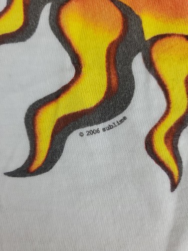 Camicia Sublime Band Uomo Large Bianca 2006 Sole Grafica Reggae Rock Tee Adulto A29 - Foto 5 di 6
