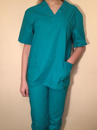 DIVISA SANITARIA OSPEDALIERA 14 COLORI UNISEX INFERMIERE MEDICO OSS MIS. COMODA - Foto 11 di 20
