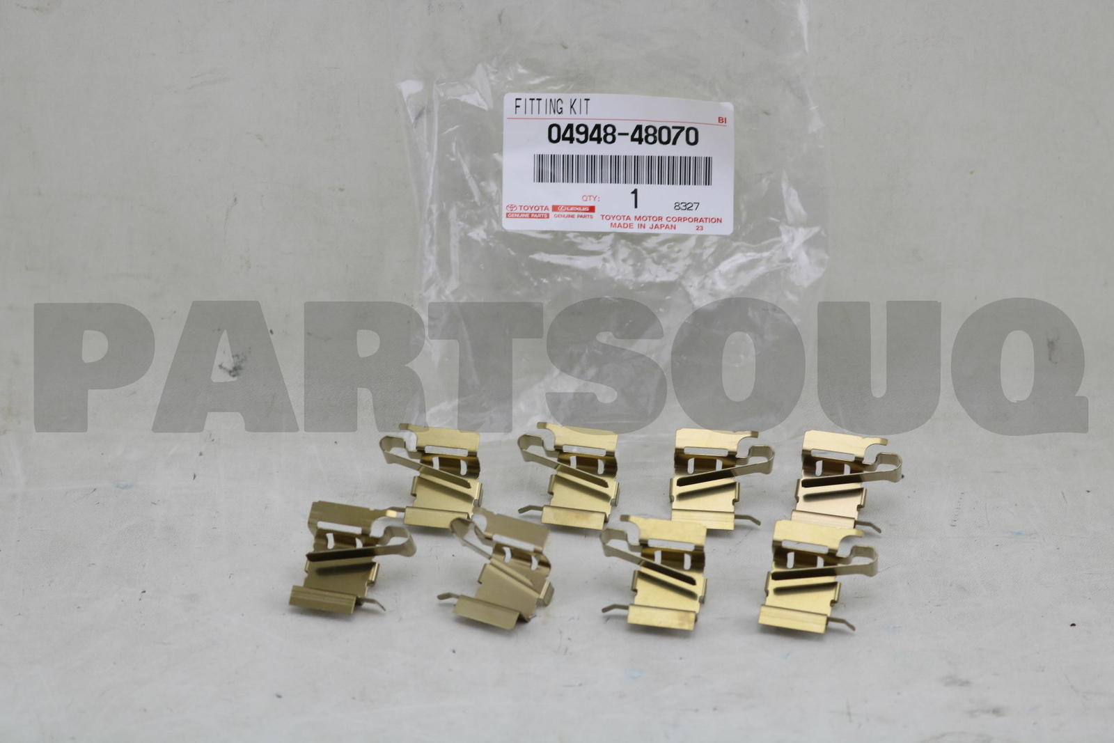 0494848070 Genuine Toyota FITTING KIT, DISC BRAKE, REAR 04948 