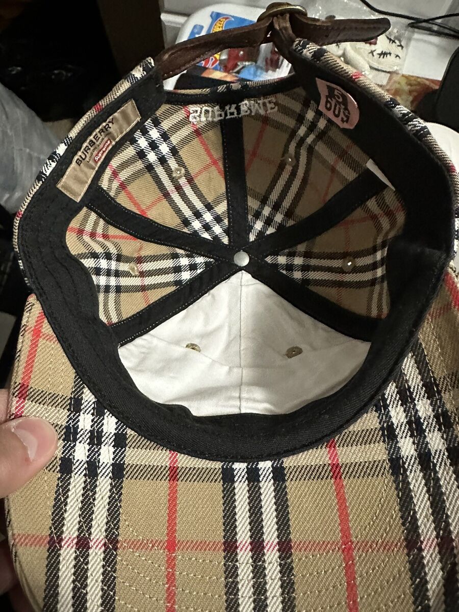Supreme Burberry Denim 6-Panel Hat Beige | eBay Supreme Burberry Denim 6-Panel Hat Beige | eBay