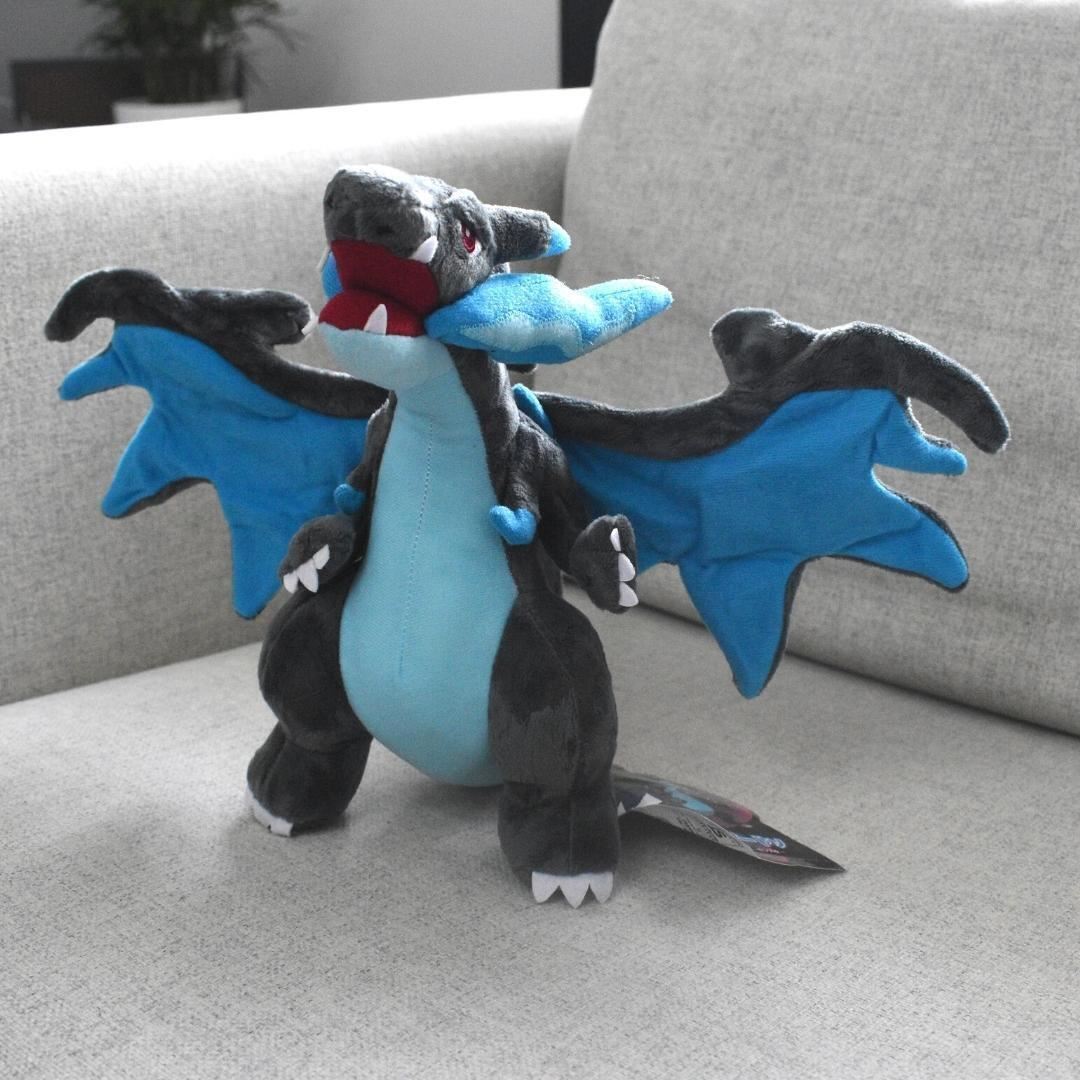 TAKARA TOMY Cartoon Pokemon Mega Charizard XY Plush Dolls Soft