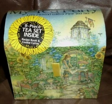 My Tea Party 9 Piece Tea Set First Tea Set - TEA CHEST - 1999 WJ Fantasy- NEW!