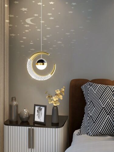 LED Pendant Light Kitchen Gold/Black Lamp Room Ceiling Light Chandelier lighting - Picture 1 of 14