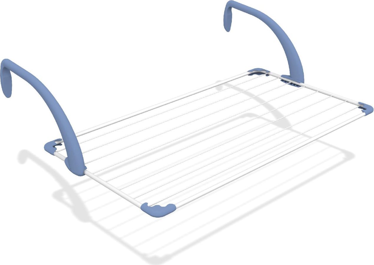 GIMI Stendibiancheria Stendino balcone da vasca da bagno L 100 cm Brezza 100