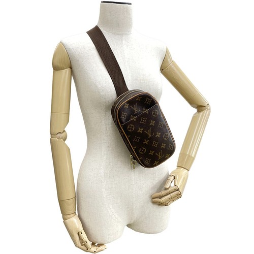 Louis Vuitton Monogram Pochette Gange Leather Fabric Brown Cross body bag 1967 - Picture 19 of 19