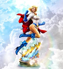 1/8 1/6 Power Girl 3D Print Figure Model Kit Unpainted Unassembled Garage Kits