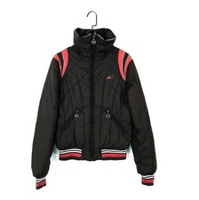 O'neill Vintage Brown Pink Full Zip Padded Tipped Bomber Jacket - Size S