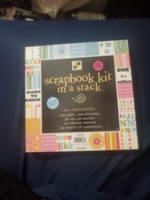 All Occasion Scrapbook Kit in Stack 8"x 8" DCWV Stickers Vellum Papers New
