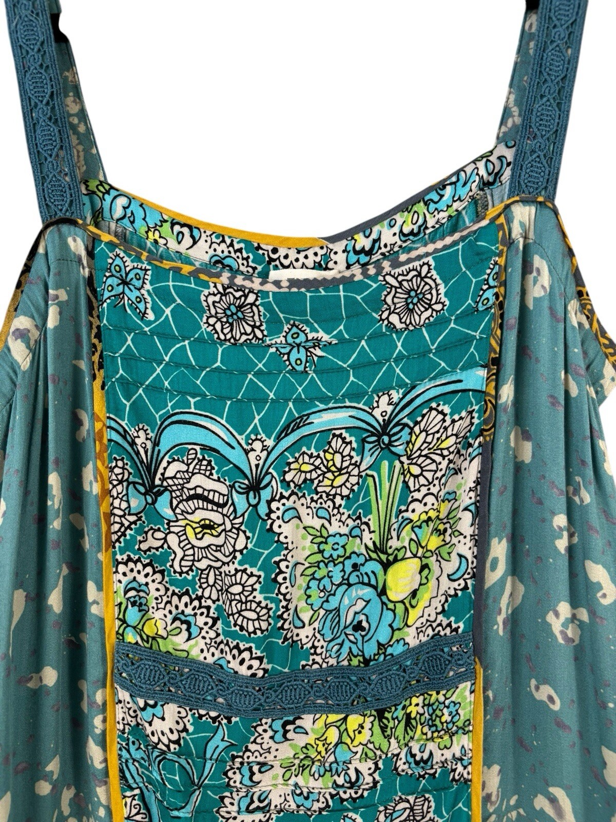 Anthropologie Tiny Scarf Print Patchwork Mini Dre… - image 2