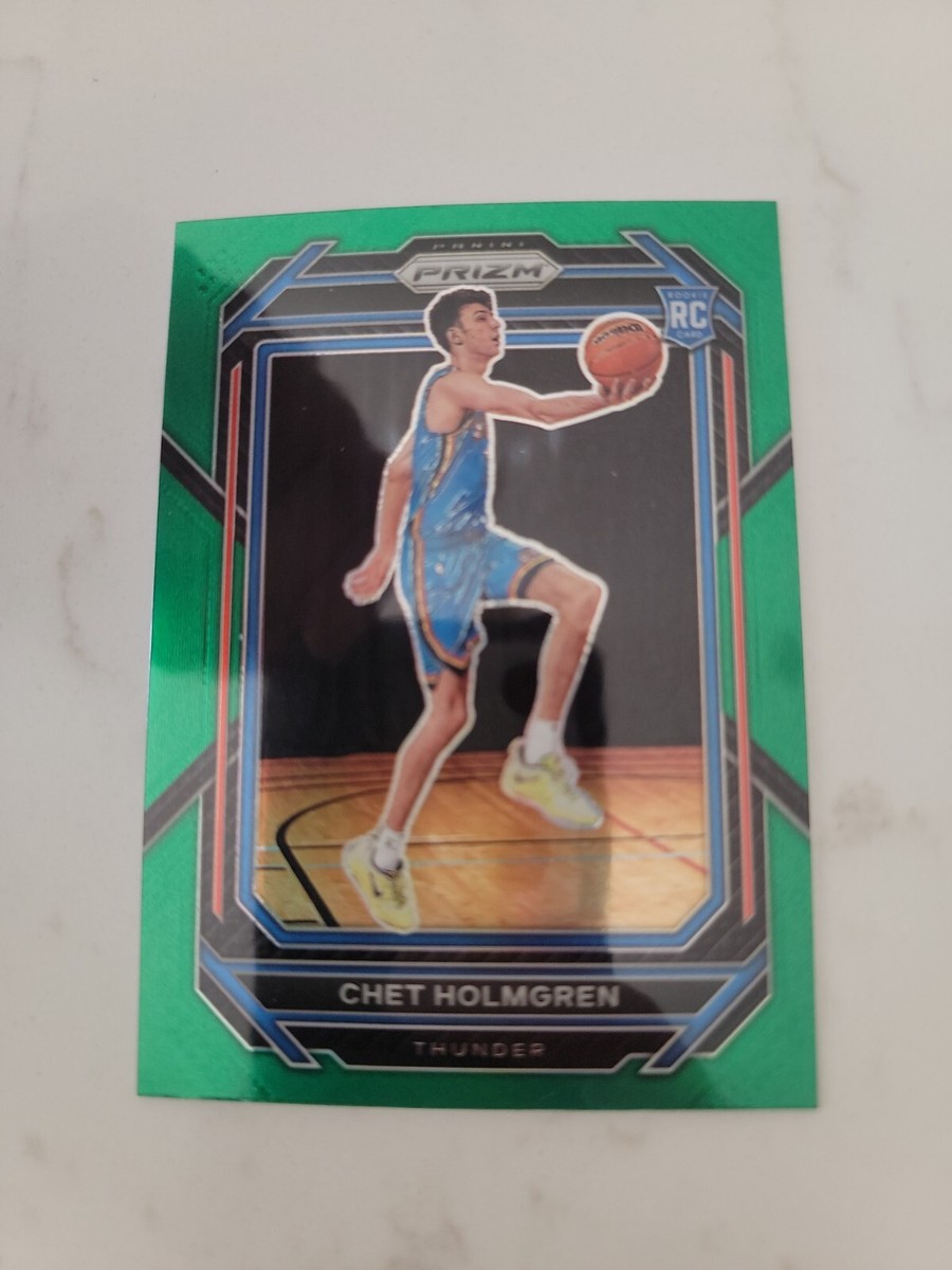 2022-23 Panini Prizm Green Prizm Chet Holmgren #266 Rookie RC | eBay