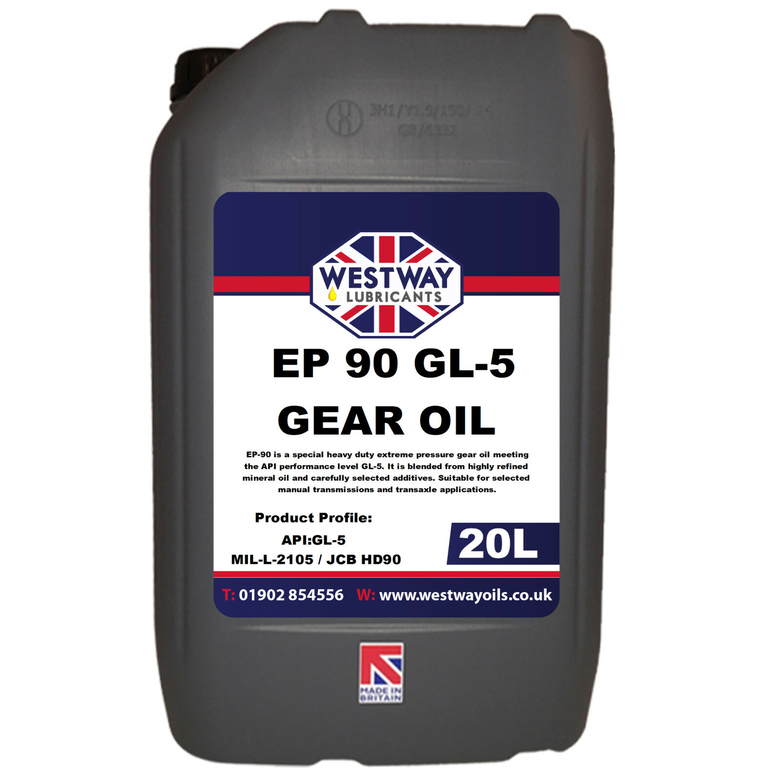 20L EP90 Gear Oil GL5 MILL2105 HD90 20 Litres eBay