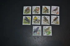 BELGIUM SCOTT #1433/1446A PRECANELLED 1992 VARIOUS BIRDS MNH SET OF 10