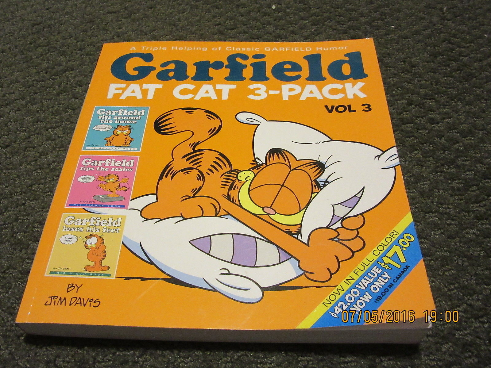 Garfield Garfield Fat Cat 3 Pack Vol 3 A Triple Helping Of Classic Garfield Humor By Jim Davis 2007 Paperback - 