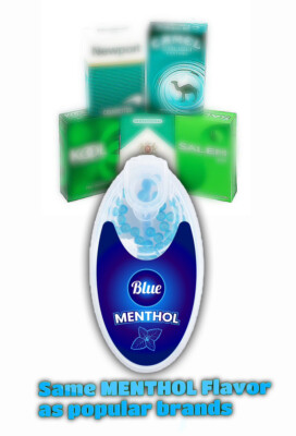 flavored balls for cigarettes Cigarette Crush Beads Menthol Capsule Blue Menthol Crush Ball (15 X Bundle)