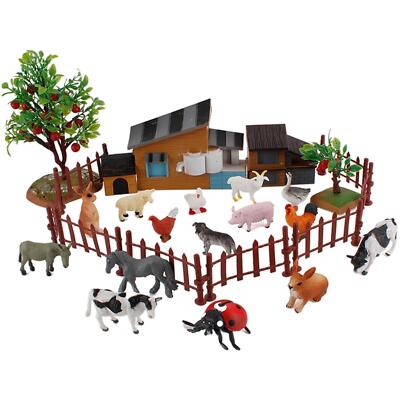 Farm Animal Figures TOY Realistic Farm Figurines Playset for