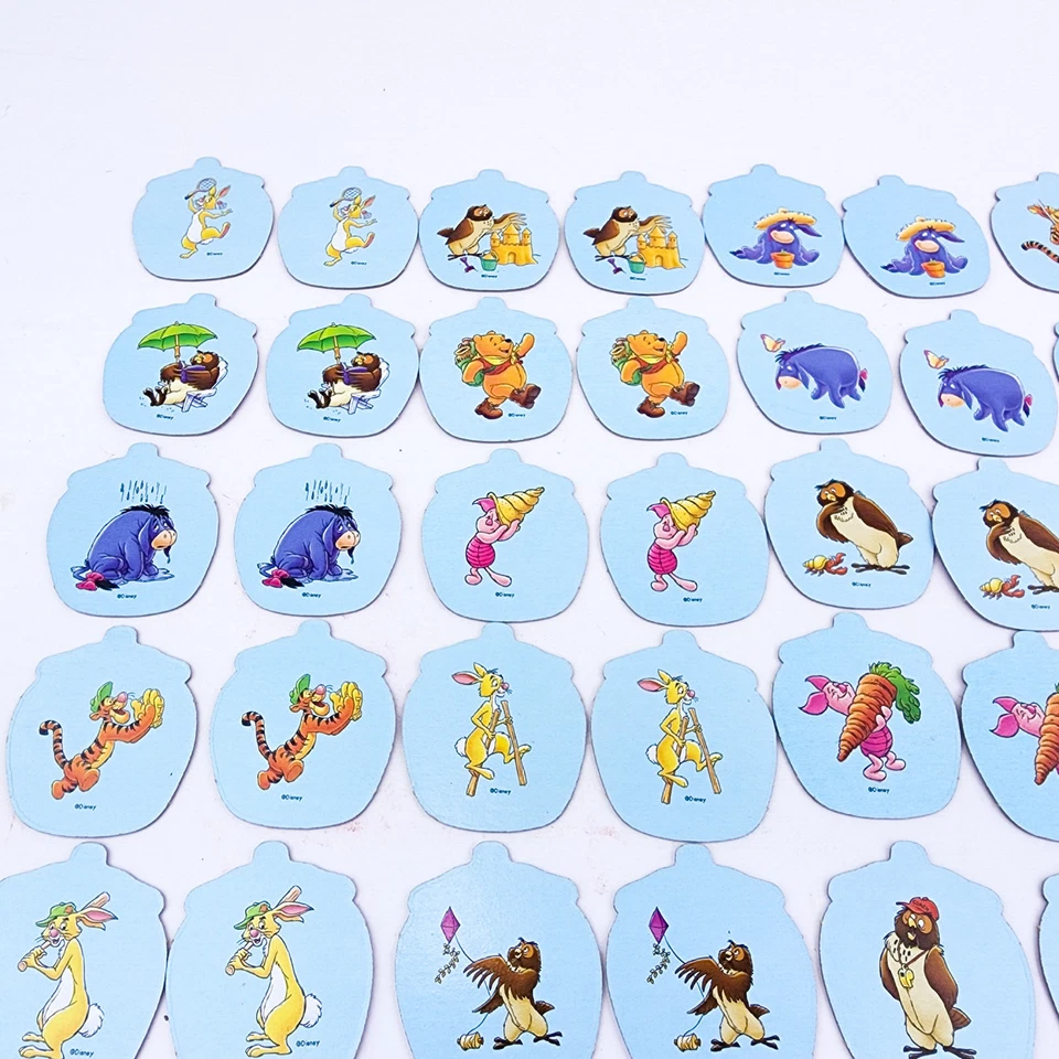 Vintage Winnie the Pooh Memory Game Matching MB 1999 incomplete missing 2 cards - Image 4 of 4