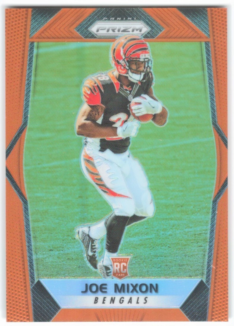 2017 PANINI PRIZM JOE MIXON ORANGE RC #7/275 ROOKIE HOUSTON TEXANS COLOR MATCH