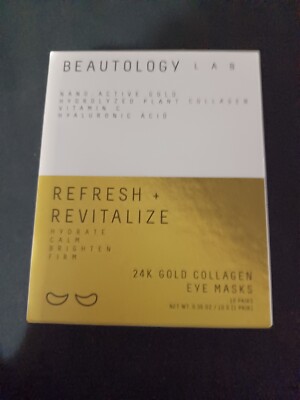 BEAUTOLOGY LAB 24K Gold Collagen Eye Masks 10 Pairs & NIB
