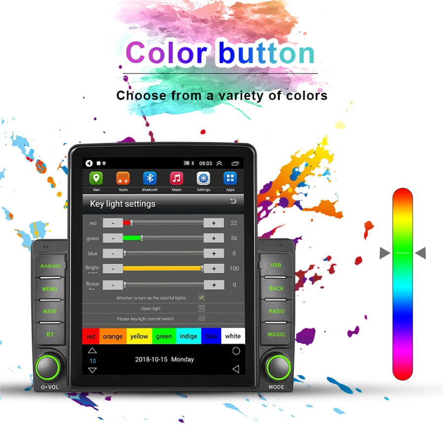 Radio estéreo GPS para automóvil Android 10.1 2+32G 9,5" para GMC Chevrolet Chevy Yukon Sierra Foto 2 de 4