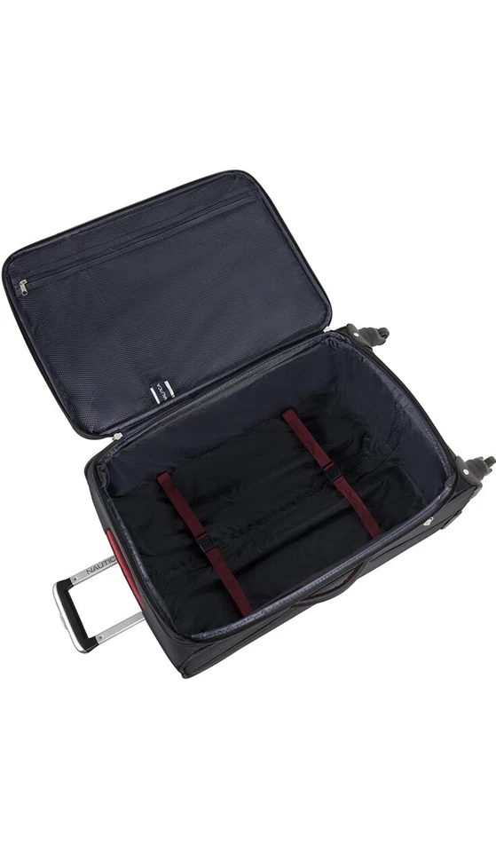 Conjunto giratório expansível Nautica 3 PC, preto/vermelho - Imagem 4 de 4