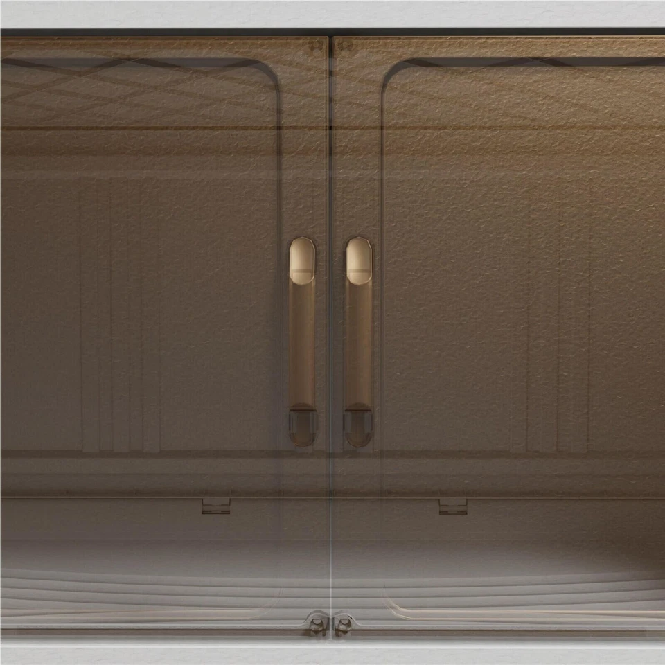 472QT 4 pacotes 31,5"" de largura armários de armazenamento de plástico transparente para organizador de armário - Imagem 4 de 4