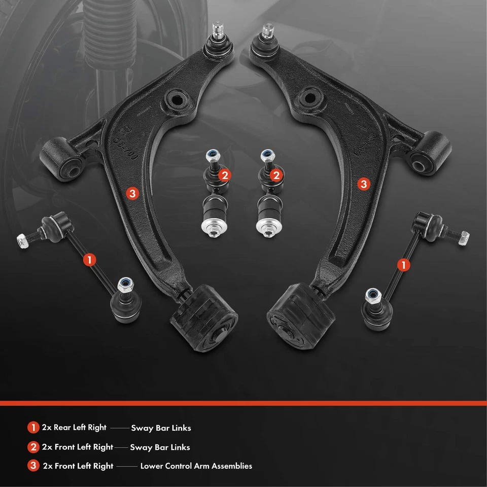 6x Conjunto de brazo de control y rótula barra estabilizadora enlace para Suzuki Esteem 1998-2002 Foto 2 de 4