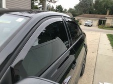 In Channel Rain Guards For Ford Focus Hatchback 2011-2018 4pc Set Smoke In Channel Rain Guards For Ford Focus Hatchback 2011-2018 4pc Set Smoke