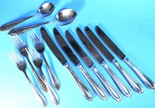 mixed lot 12 pieces YAMAZAKI Stainless Steel ARIANA Gold Accent flatware