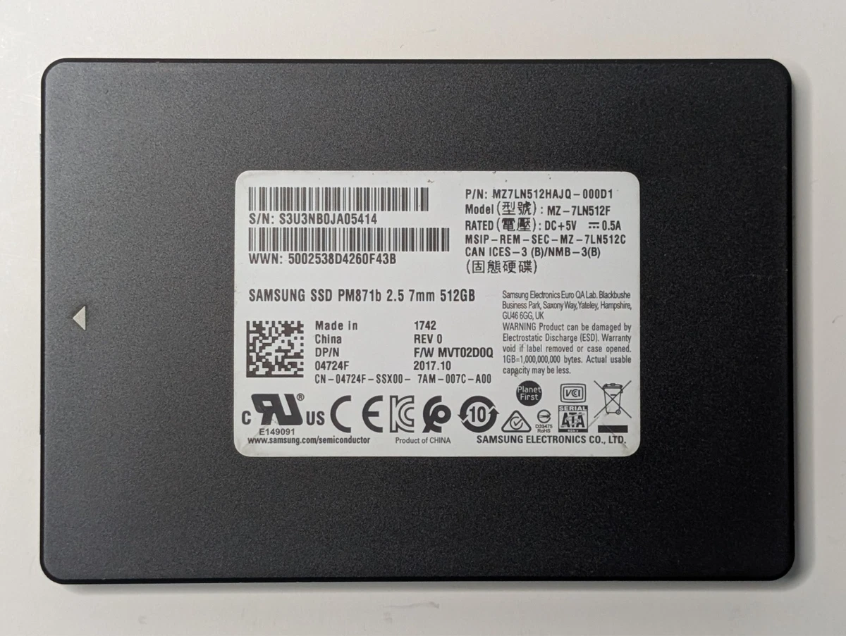 SATA III 512 GB Solid State Drives 2.5 in Form Factor for sale | eBay