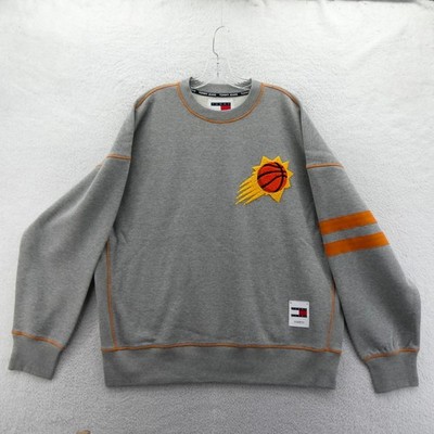 Tommy Jeans Sweatshirt Mens Large Phoenix Suns Gray Orange Y2K Vintage Deadstock