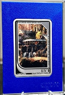 2024 Agoro Lord Of The Rings Trading Coins RIVENDELL Sapphire 1oz Coin LOW #11
