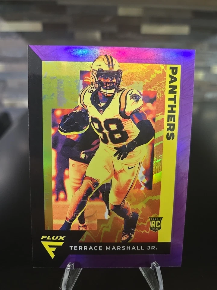 2021 Panini Chronicles Flux Purple Terrace Marshall Jr. #FX-16 /199 Rookie - Image 2 of 4